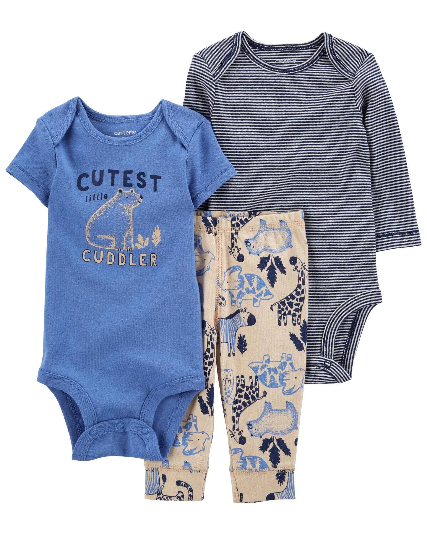 Spring Autumn Baby Clothing Set - 3 Pieces for Infants