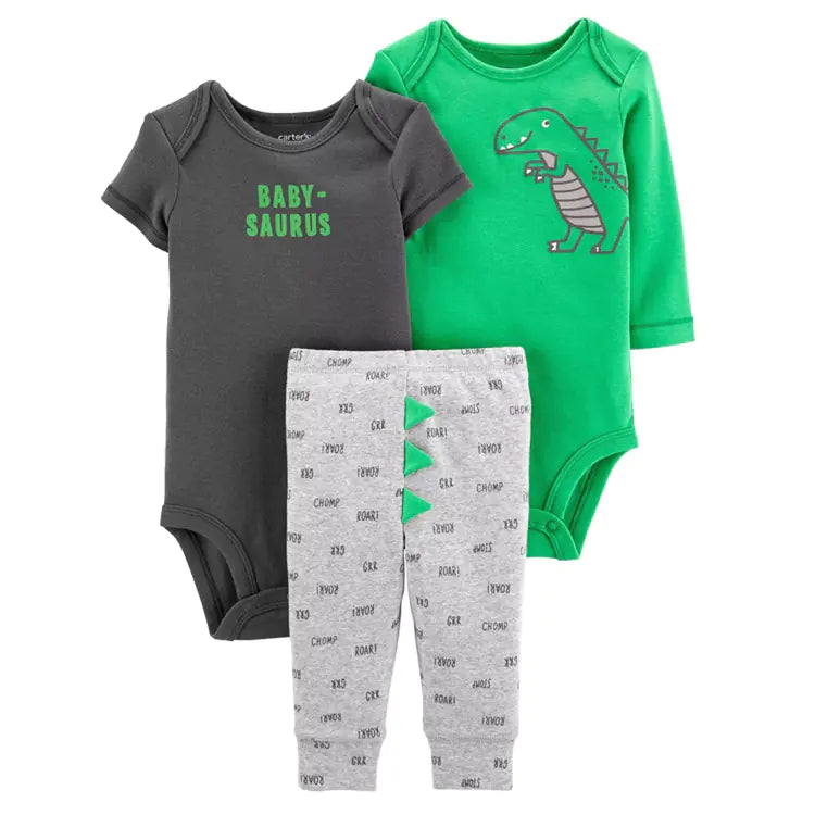 Spring Autumn Baby Clothing Set - 3 Pieces for Infants