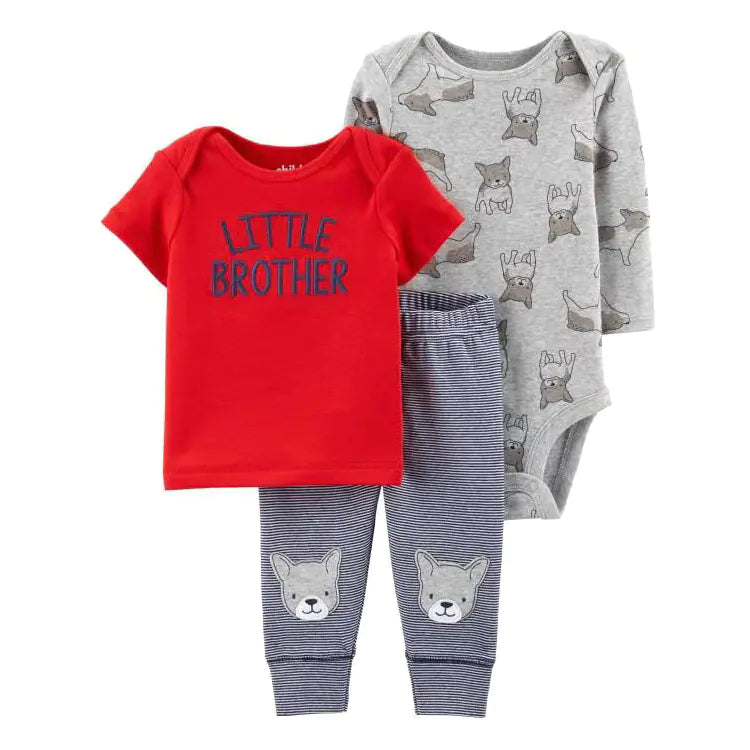 Spring Autumn Baby Clothing Set - 3 Pieces for Infants