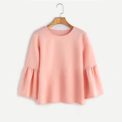 Summer New Women's Plus Size Long Sleeve Tops