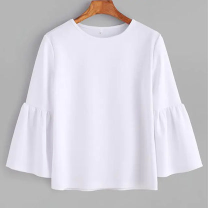 Summer New Women's Plus Size Long Sleeve Tops