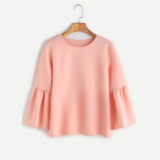 Summer New Women's Plus Size Long Sleeve Tops