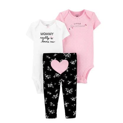 Spring Autumn Baby Clothing Set - 3 Pieces for Infants